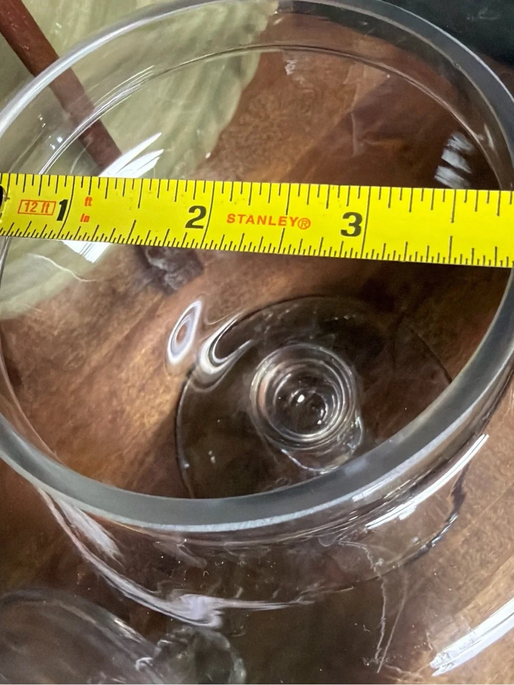 Clear Glass Apothecary Jar with Lid, 10 in, Pedestal Store From Grain To Buttons